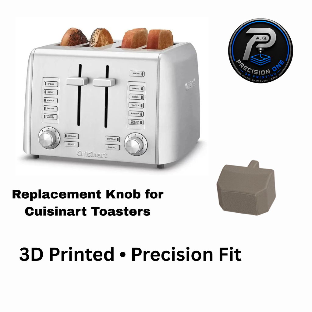 2 Pack 3D Printed Replacement Toaster Knob for Cuisinart Toasters | Easy Install